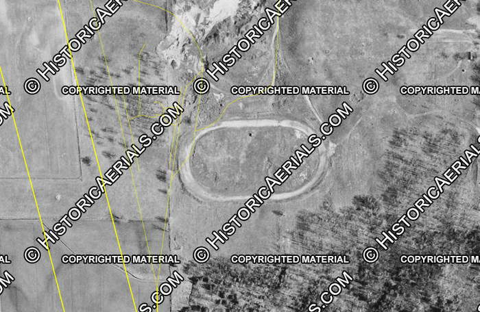 West Branch Speedway (Rau and I-75) - 1960S Aerial Photo